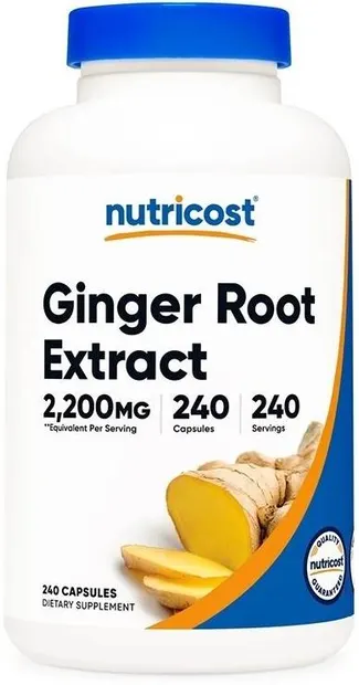 Ginger Root Extract, 2200 mg, 240 capsule, Nutricost