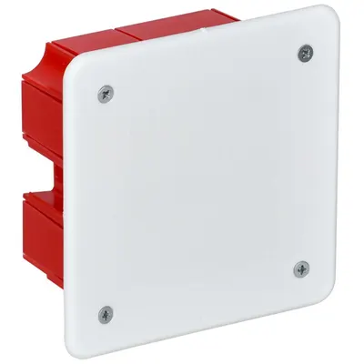 Pull box pentru hollow walls (in set with self-drilling screws, metal claws si a cover) KM41022 92x92x45mm