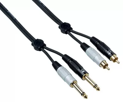 Cablu dublu Bespeco - EAY2JR300, 3m, negru