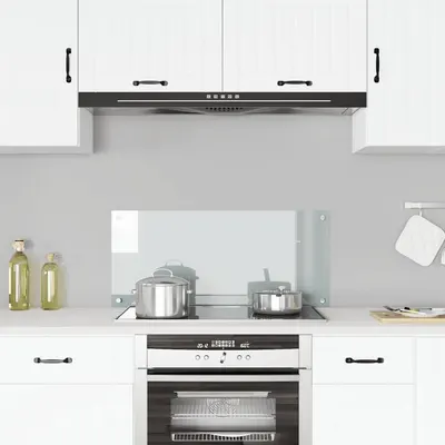 vidaXL Panou antistropi bucătărie transparent 90x40 cm sticlă securiz.