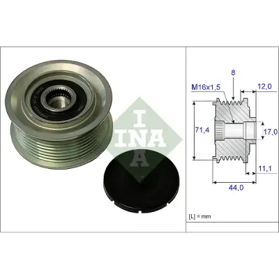 Sistem roata libera, generator INA 535 0055 10