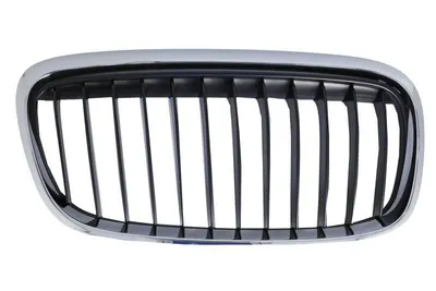 Grila radiator dreapta potrivit BMW 2 Active Tourer F45, F46, 2 Gran Tourer F46 2014-2018 - (rama crom; cu dungi superioare acoperite cu crom