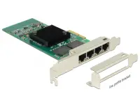PCI Express la 4 x Gigabit LAN chipset Intel i350, Delock 89946