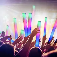Bagheta Foam stick cu LED, accesoriu petrecere si festival, lungime 46 cm