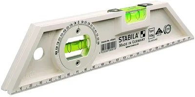 104 Allround nivela din plastic cu 2 bule si deschiderea principalelor unghiuri