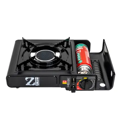 Aragaz camping, Z-TOOLS aprindere automata, dubla alimentare butelie spray sau gaz, flacara antivant / ZTS 5576 Engros