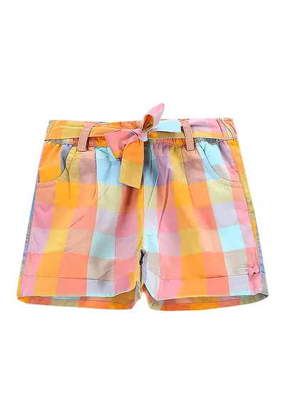 Pantaloni scurti fete WC5119401FGK - Bumbac - Portocaliu - Portocaliu