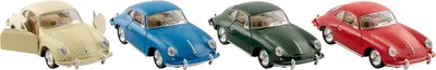 Masinuta metalica Goki - Porsche 356 B Carrera, gama larga