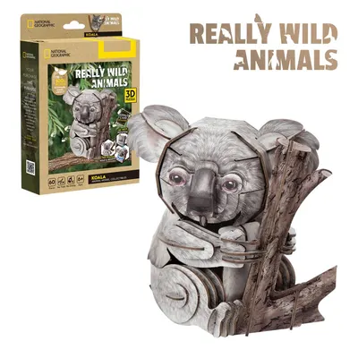 Puzzle 3D - National Geographic Animale Salbatice - Koala, 60 piese