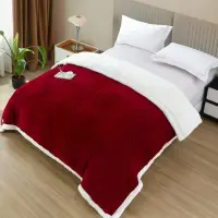 Patura Cocolino cu Fluturi 3D cu Blanita Sherpa, 200x230 cm – Confort si Eleganta de la Johny Home Pucioasa, Grena