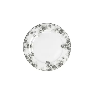Farfurii albe/gri-deschis 6 buc. pentru desert din porțelan ø 19 cm Foliage gray – Villa Altachiara