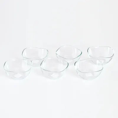 Set 6 boluri din sticla 300 ml