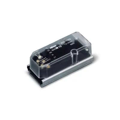Tap-off module; 5 x 4 mm²; with spring clamp connection; Screw connect. to cable 5 x 10 mm²; transparent