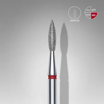 Capat freza diamant Staleks Expert flacara ascutit fina 2.1 mm - 413