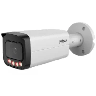 Camera supraveghere exterior IP cu iluminare duala Dahua WizSense IPC-HFW21249T-AS-IL, 12 MP, 2.8 mm, IR/lumina calda 30 m, microfon, alarma, slot card, PoE