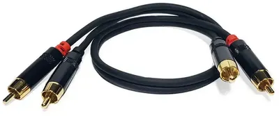Cablu Master Audio - RCA620/05, 2x RCA/2x RCA, 0,5 m, negru