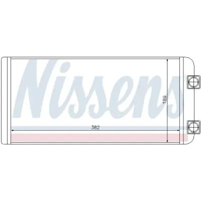 Schimbator caldura, incalzire habitaclu NISSENS 73643