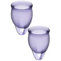 Satisfyer Feel Confident Menstrual Cup cupe menstruale Purple