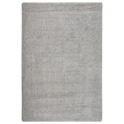 vidaXL Covor pufos, gri deschis, 140x200 cm, antiderapant
