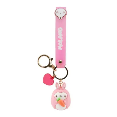 Breloc cu Pandantiv si Curea Yume Molang - Animal Costume Series - Roz
