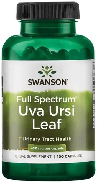 Full Spectrum Uva Ursi Leaf, 450 mg, 100 capsule, Swanson