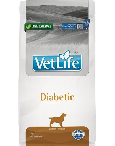 FARMINA Vet Life Dog Diabetic Hrana uscata pentru caini adulti 2 kg