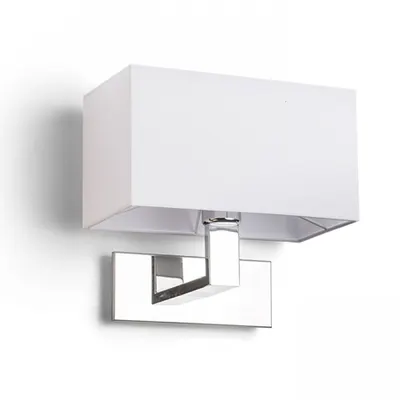 PLAZA Corp de iluminat aplica alb crom 230V E27 42W