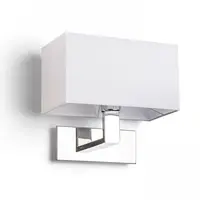 PLAZA Corp de iluminat aplica alb crom 230V E27 42W