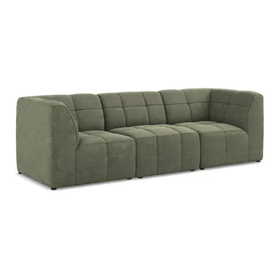 Canapea verde cu tapițerie din țesătură bouclé 255 cm Aloha – Makamii