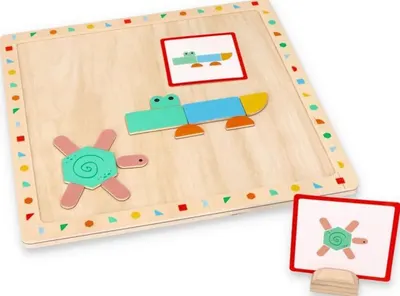 Puzzle magnetic Lelin - cu forme