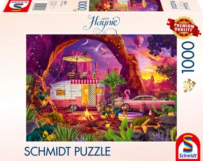Puzzle Schmidt din 1000 piese - Camping în paradisul deșertului