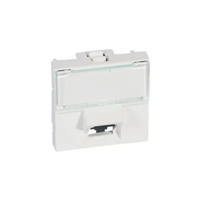 RJ 45 priza Mosaic - category 6 UTP 45° - 2 module - alb