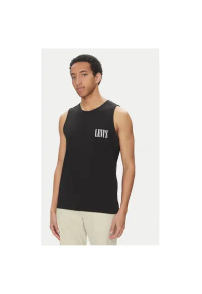 Maiou barbati Levi S - A7642-0004 - Bumbac - Negru - Negru