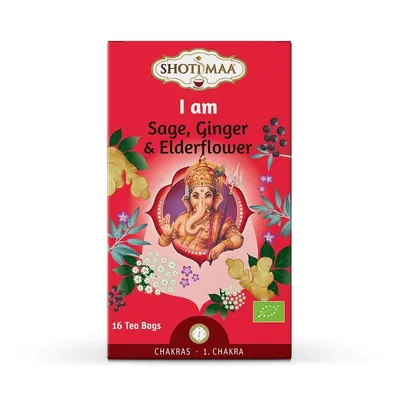 Ceai chakras - I am - salvie, ghimbir si soc bio 16dz x 2g 32g Shotimaa