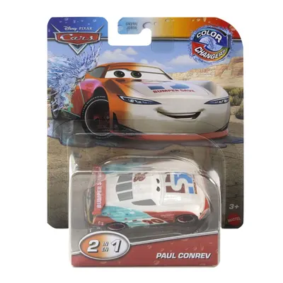 Mașinuță Disney Pixar Cars - Paul Conrev, 1:55, schimbarea culorii