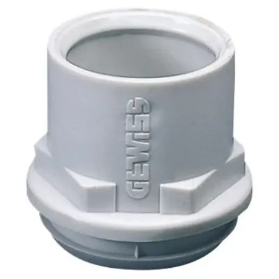 Flexible Polymer Conduit/box Mufa - Mounting Hole Ø 37mm - For Conduit Ø 32mm - Grey Ral 7035 - Ip44