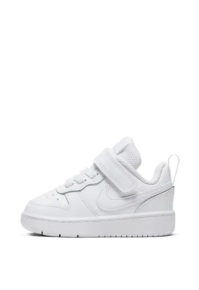 Pantofi sport din piele cu perforatii Court Borough Low 2 - Alb