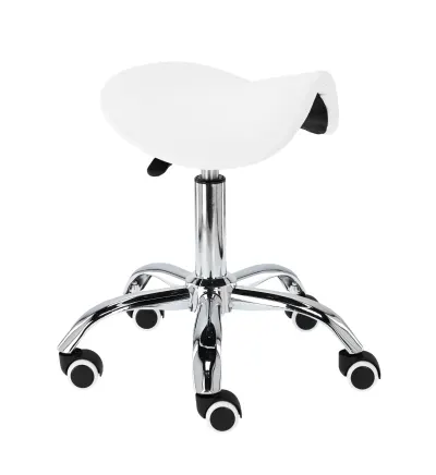 Taburet cosmetic pentru coafor | scaun tip SA | baza metalica