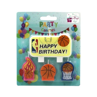 Set 4 lumânări party Basket