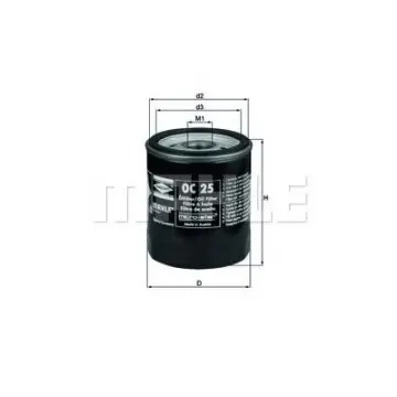 Filtru ulei MAHLE ORIGINAL OC 25