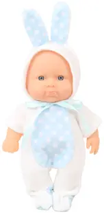 Papușă Moni Toys - Într-un costum alb de iepuraș, 20 cm