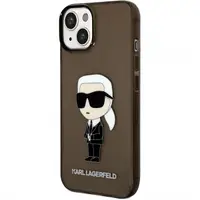 Husa pentru Apple iPhone 14 Plus, Karl Lagerfeld, IML Ikonik NFT, Neagra Transparenta
