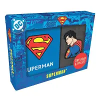 Set Carte de buzunar si Insigna DC Comics - Superman