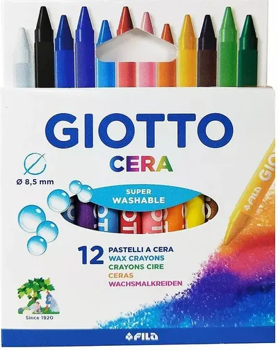 Pasteluri cerate Giotto - Cera, 12 culori