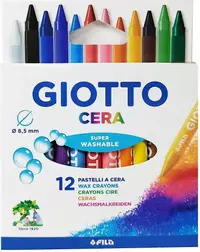 Pasteluri cerate Giotto - Cera, 12 culori