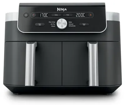 Friteuză cu aer cald Ninja - DualZone XL, DZ901EU, 2470W, 9,5 l, neagră