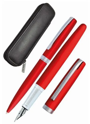 Set stilou și pix Online Eleganza - Satin Red