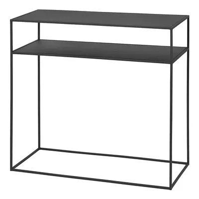 Masă consolă neagră din metal 35x85 cm Fera – Blomus
