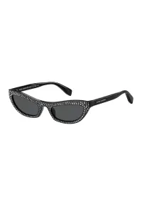 Ochelari de soare cat-eye - Negru/Argintiu