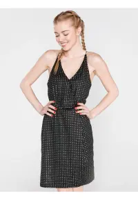 Rochie cu buline metalizate